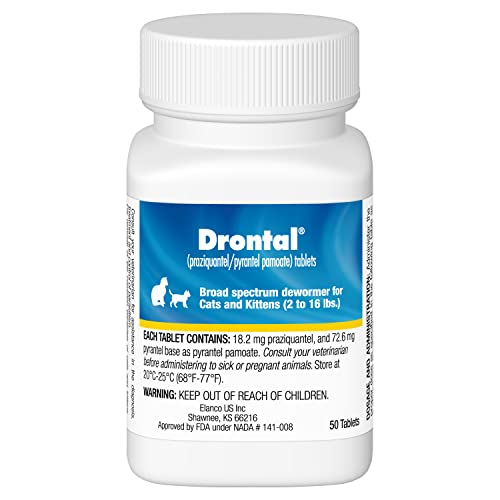 Elanco Drontal Broad Spectrum Dewormer, 50 Tablets