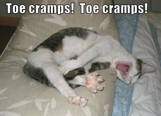 toe cramps lol
