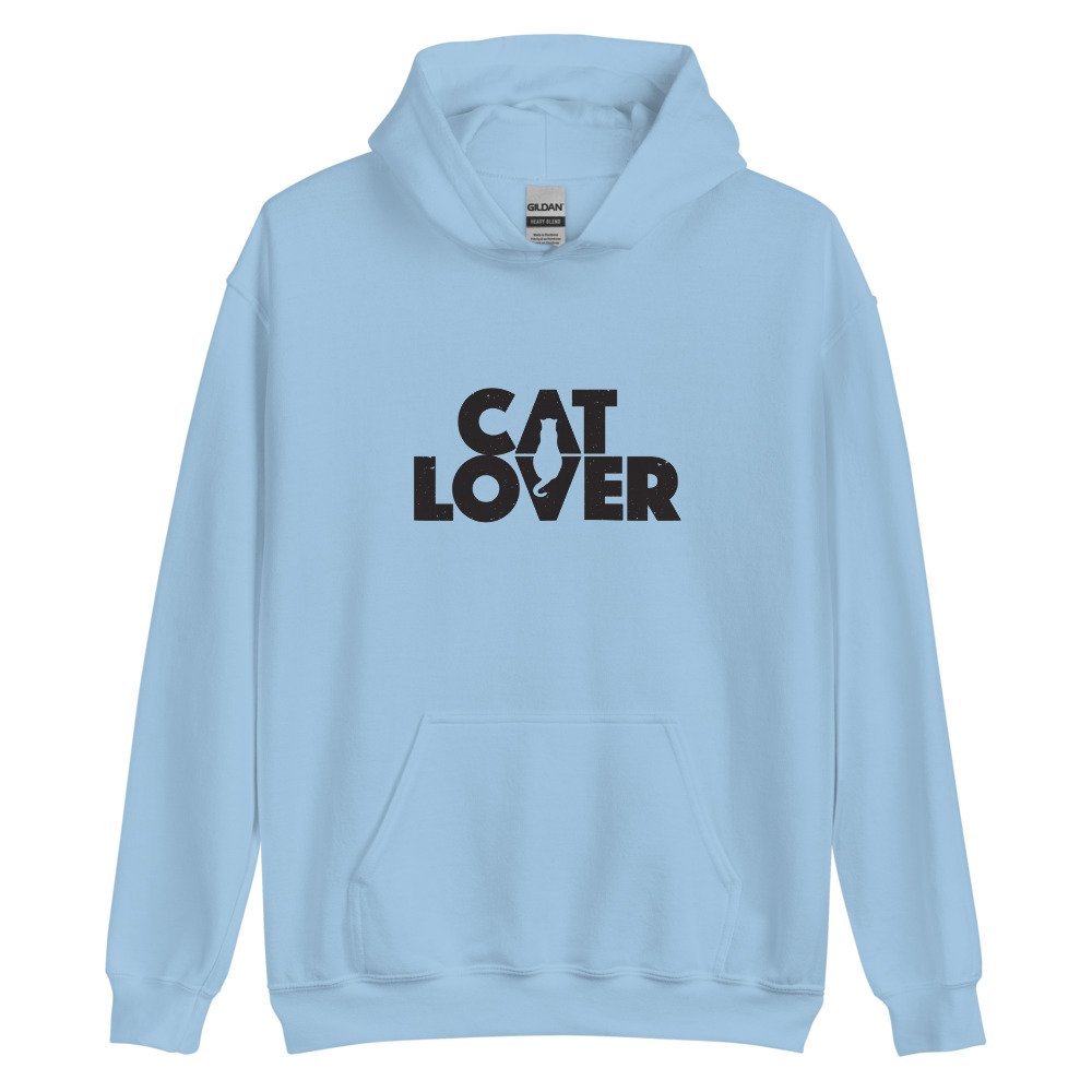 Cat Lover Hoodie (Black Print) We Love Cats and Kittens
