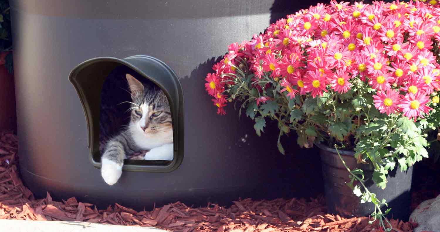 kitty tube outdoor cat shelter