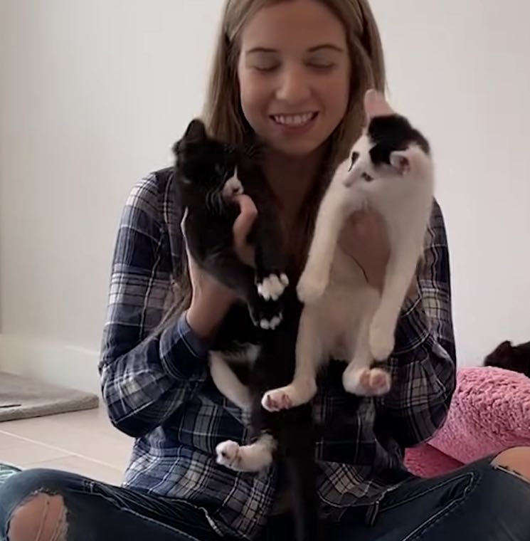 jess with cats